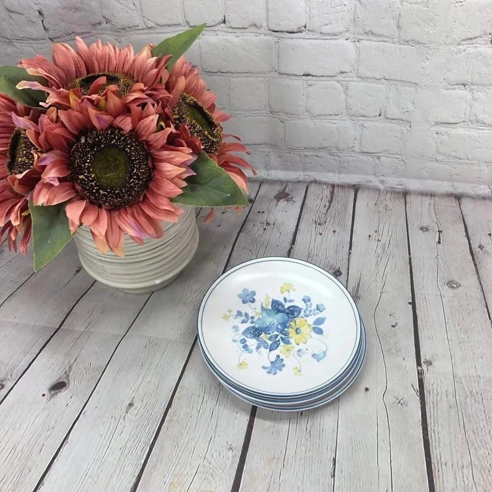 vintage noritake progression good times bread and butter plates cottagecore